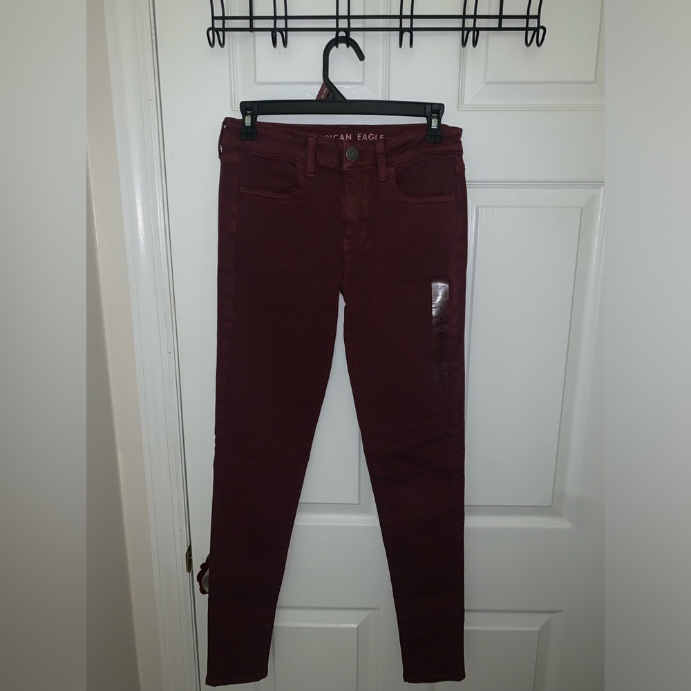 Maroon Skinny Jeans